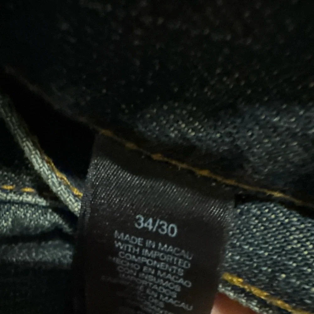 Axcess Relaxed Fit Dark Blue Jeans - Picture 4 of 5